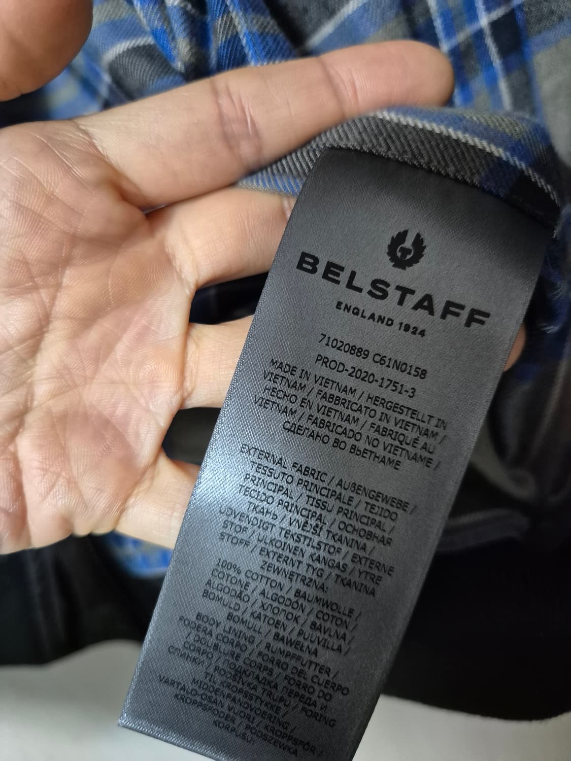 (정품) 벨스타프 스카우트  바람막이 자켓 봄버 왁싱자켓 38 상품이미지8