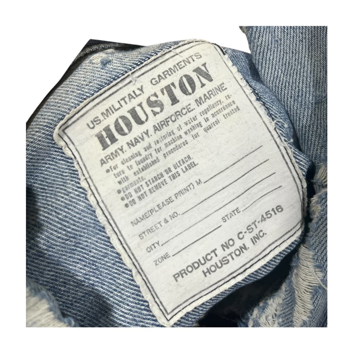 [HOUSTON] 휴스턴 빈티지 데님 필드 자켓 상품이미지6
