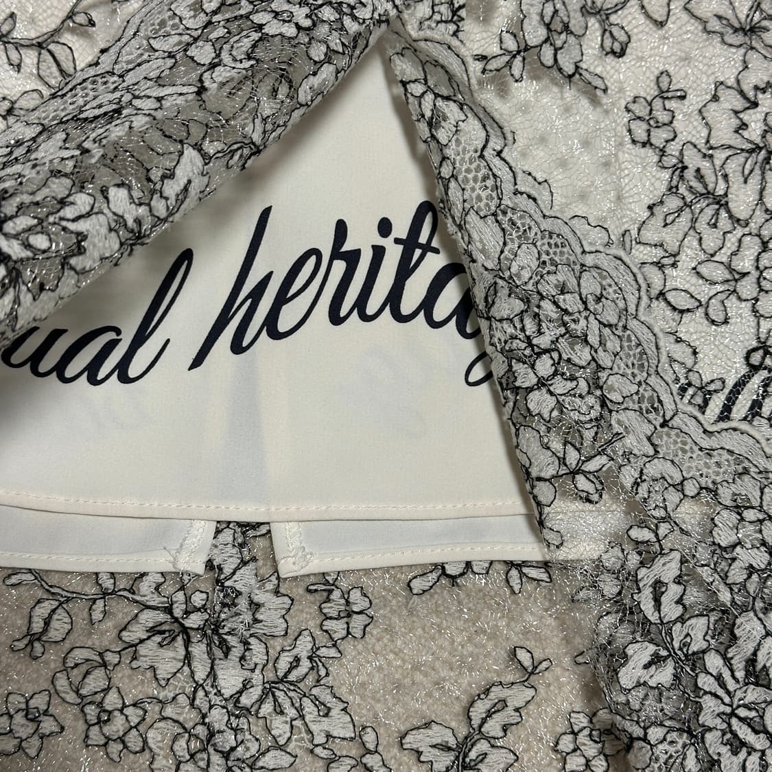 듀엘 레이스 미디 스커트 상품이미지6