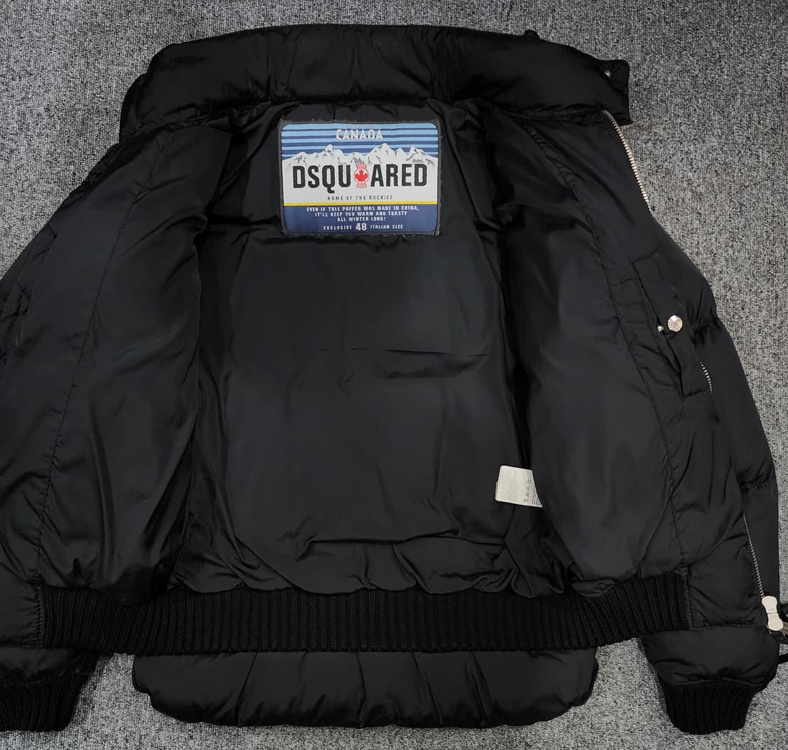 디스퀘어드 빈티지 패치 푸퍼 다운 숏 패딩 48 사이즈 상품이미지3