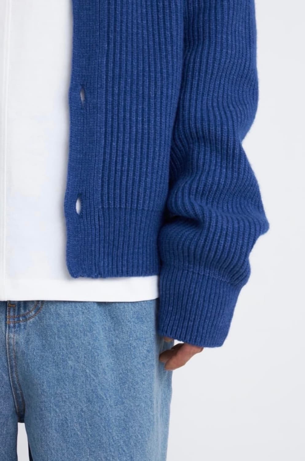 아모멘토 리브드 가디건 L 상품이미지2