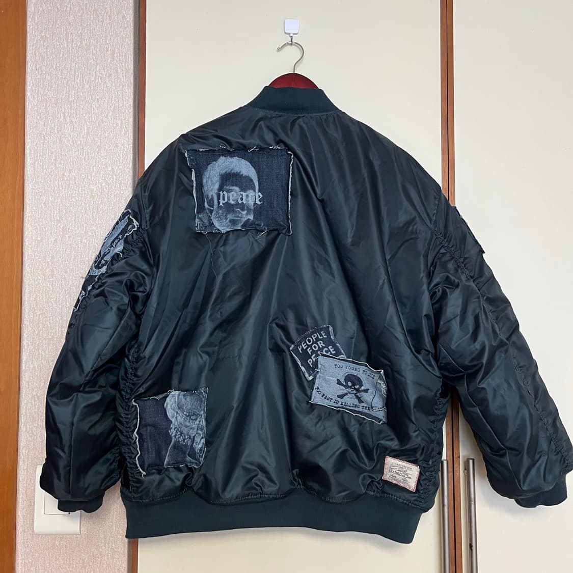 stuart trevor 올세인츠 빈티지 패치워크 봄버자켓 상품이미지6