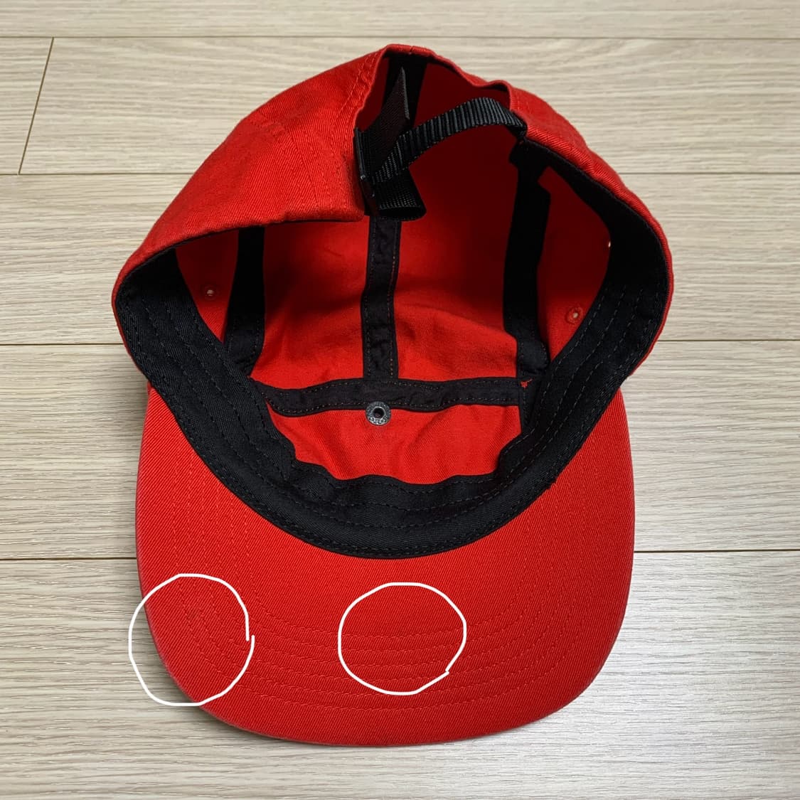 슈프림 캠프캡 레드 상품이미지2