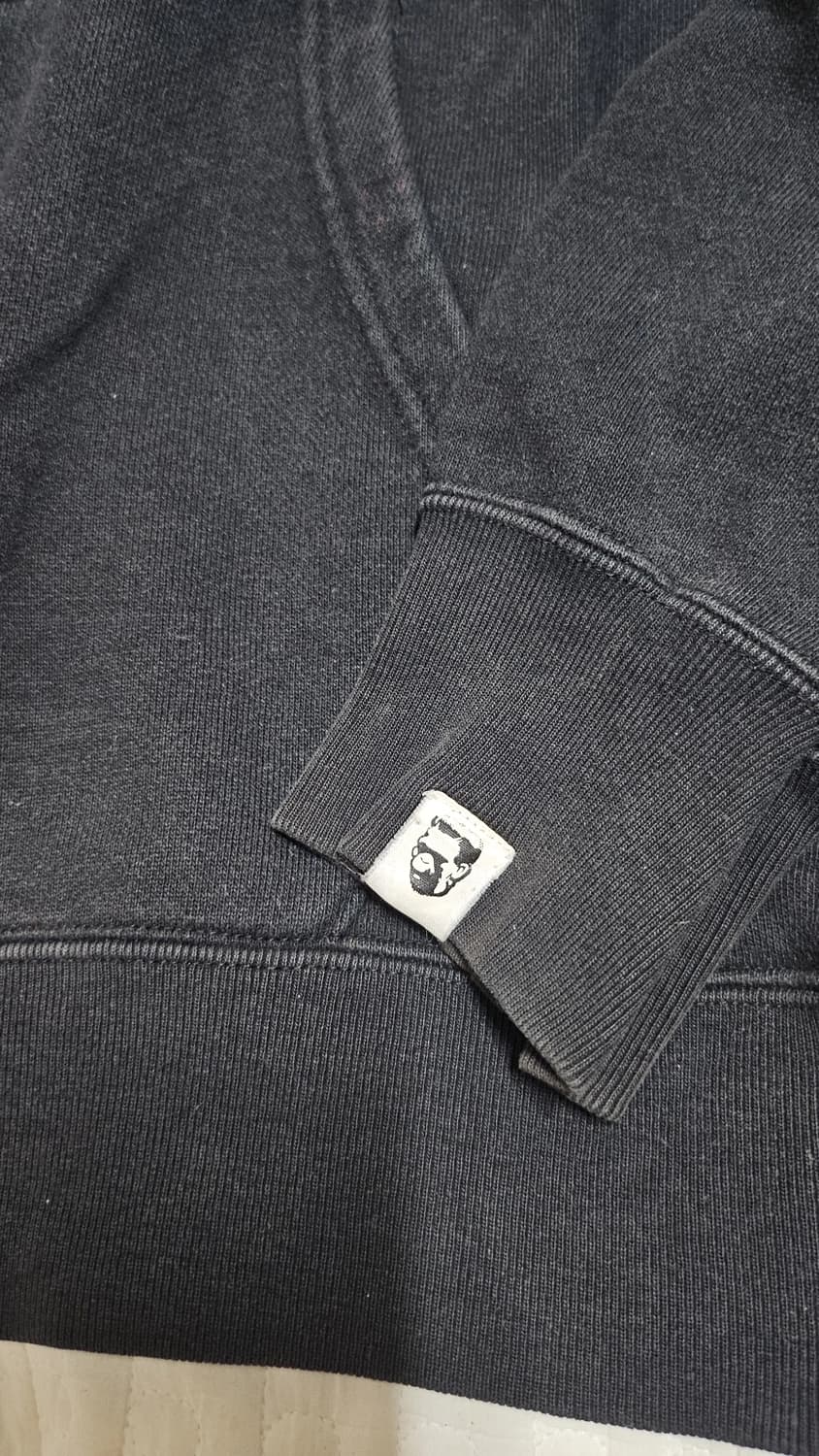 [L] 빈티지 OG 베이프 샤크 후드 집업 블랙 레드 상품이미지3