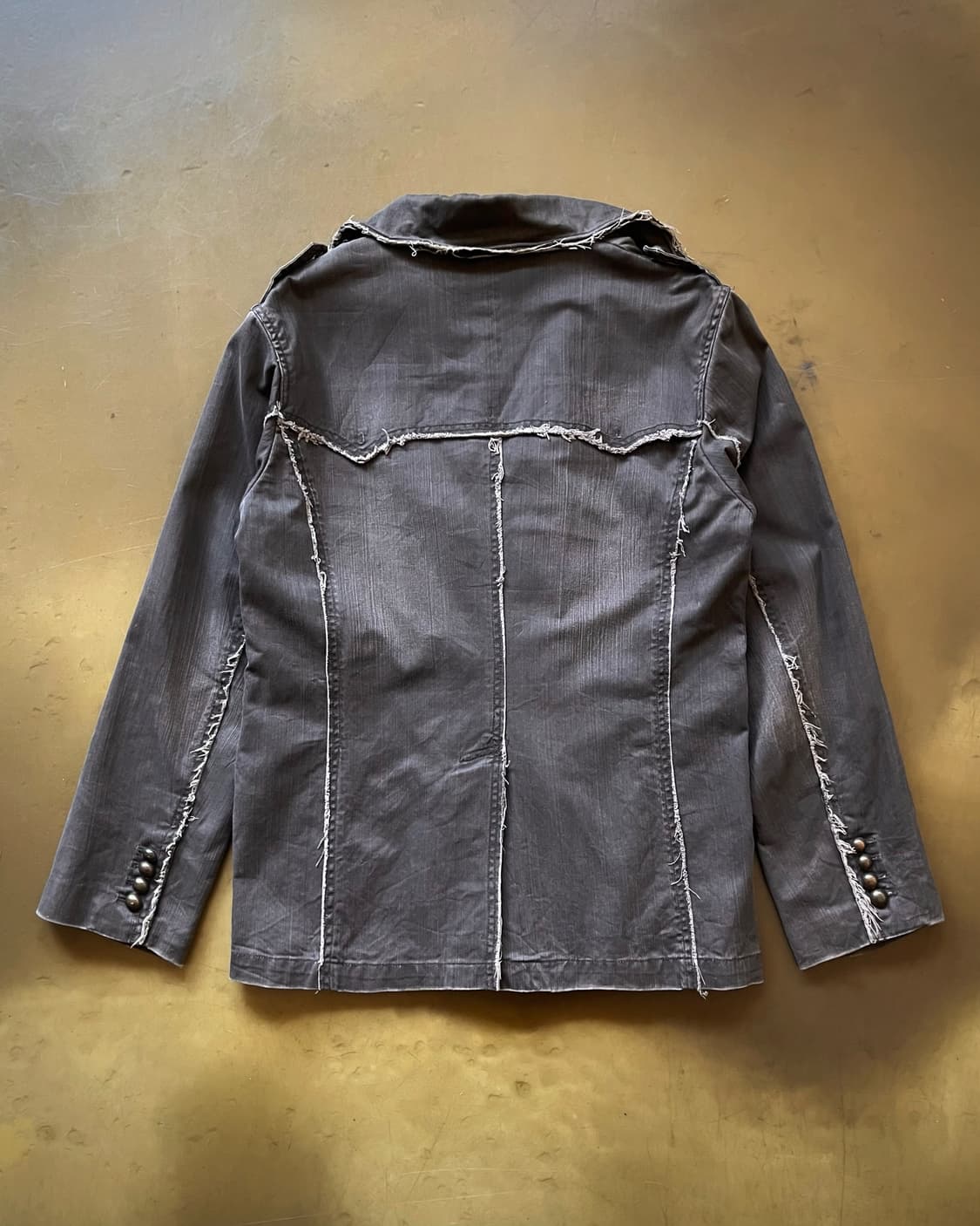 90-00s ZEROSAIL Gothic Cut-off Half Coat 상품이미지10