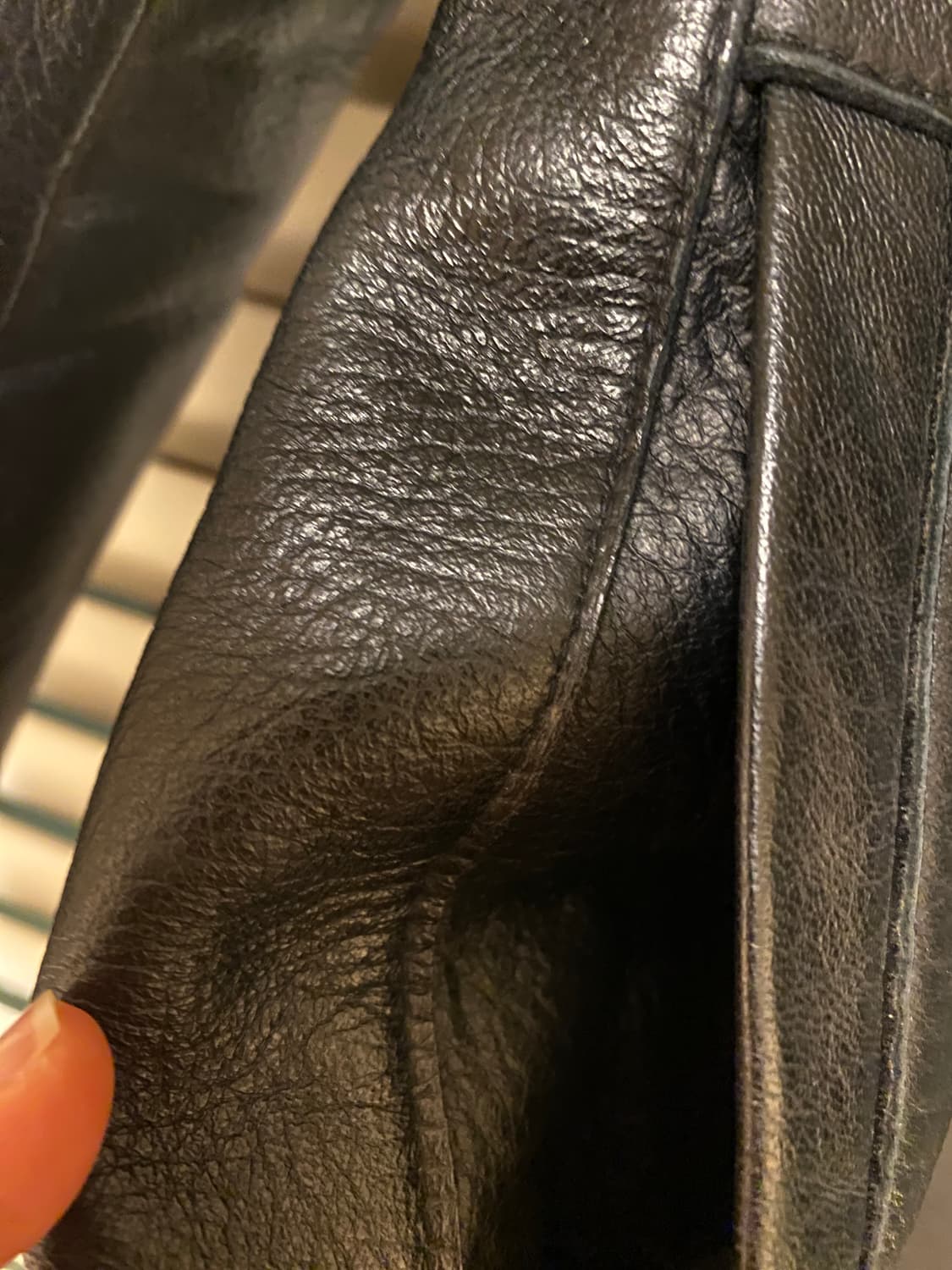 ISOFACE 가죽 롱코트 상품이미지5