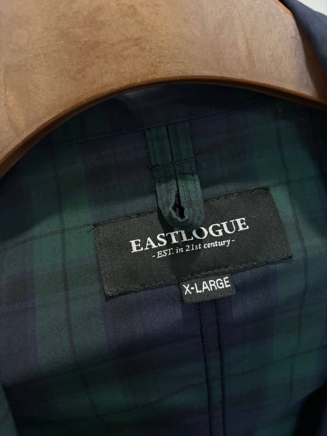 (XL) eastlougue 이스트로그 타탄체크 블랙와치 자켓 상품이미지4