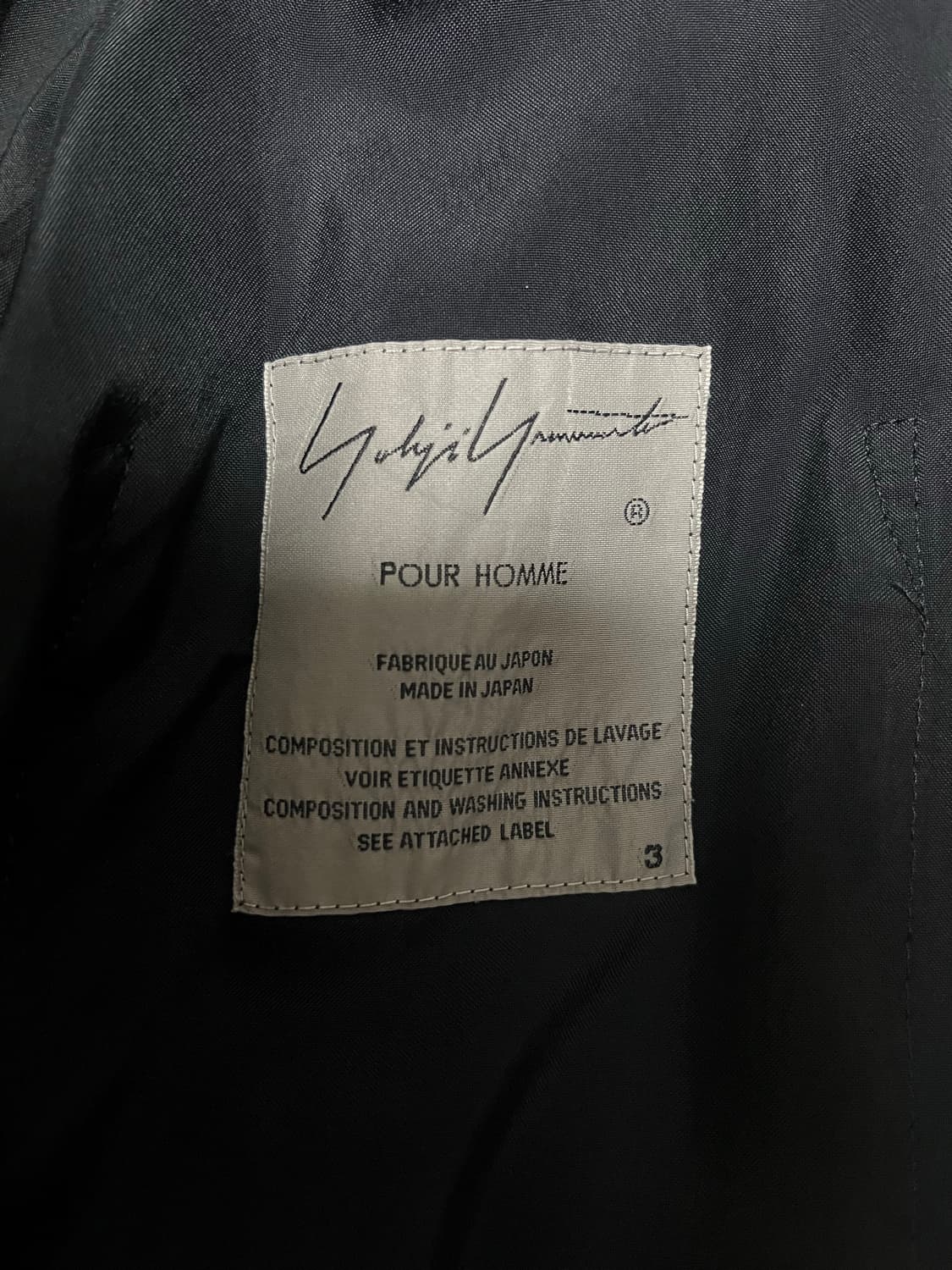 요지야마모토 뿌르옴므 스태프 셔츠 상품이미지3