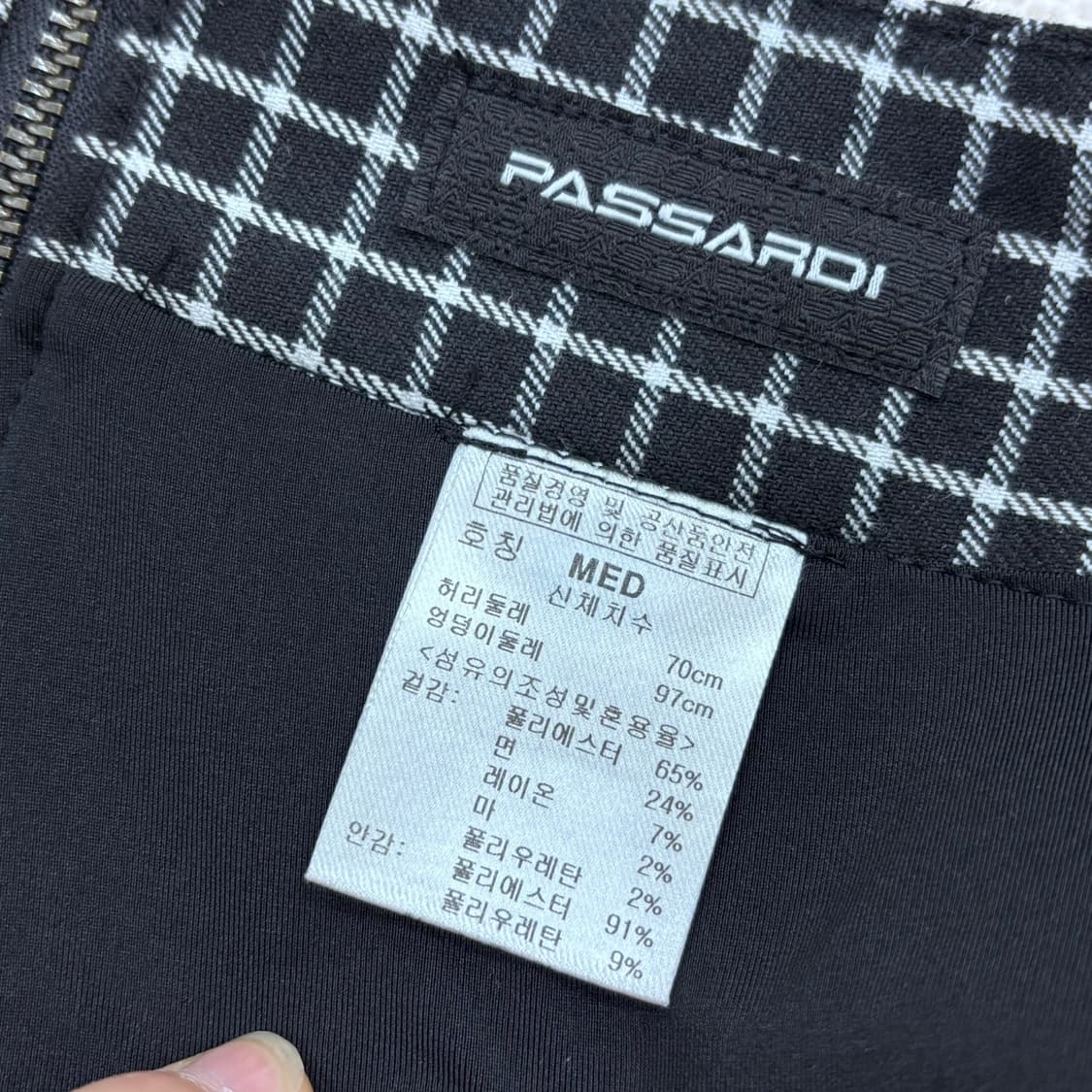 MED 파사디골프 체크 미니스커트 0316E 상품이미지3