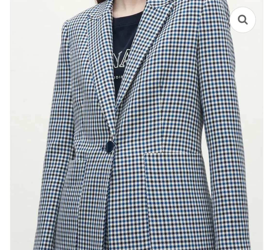 산드로 하운드투스 체크 자켓 36사이즈 상품이미지1