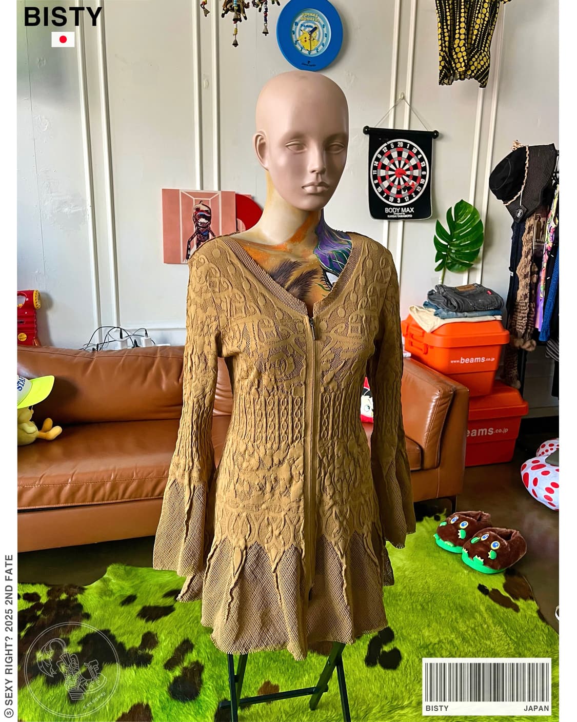 BISTY Japan Bell Bottom One Piece Zip-Up 상품이미지1