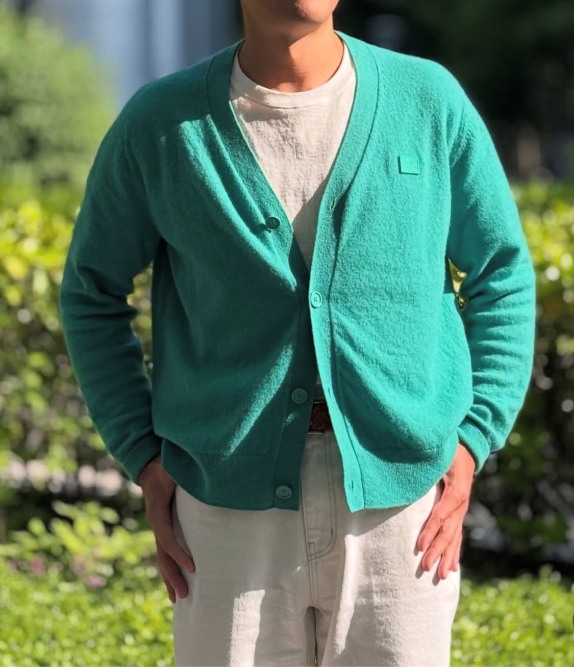 아크네스튜디오 100울 V넥 니트 가디건 L(100-105) 상품이미지1