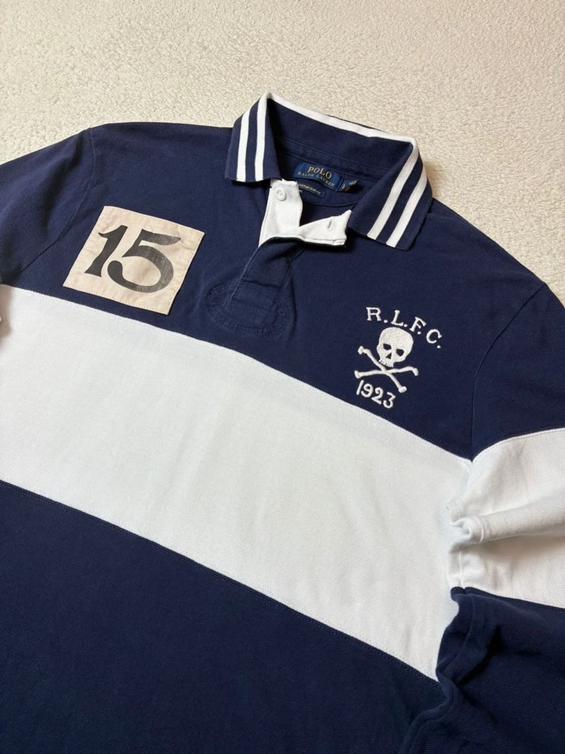 폴로 랄프로렌 스컬 RLFC 럭비 카라 롱 슬리브 PN7511 상품이미지2