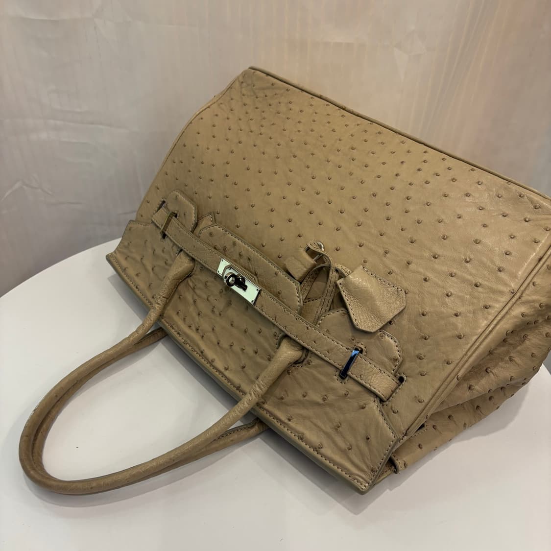 정품 진니 서울밀라노 타조가죽 벌킨백  상품이미지7