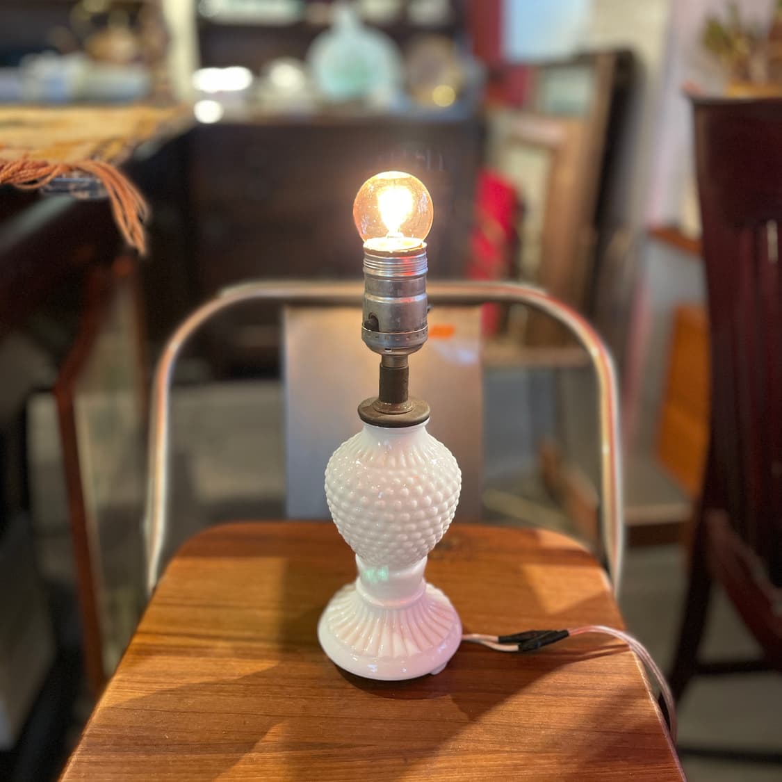 빈티지 미니 펄쉰 쉐이드 램프 상품이미지3