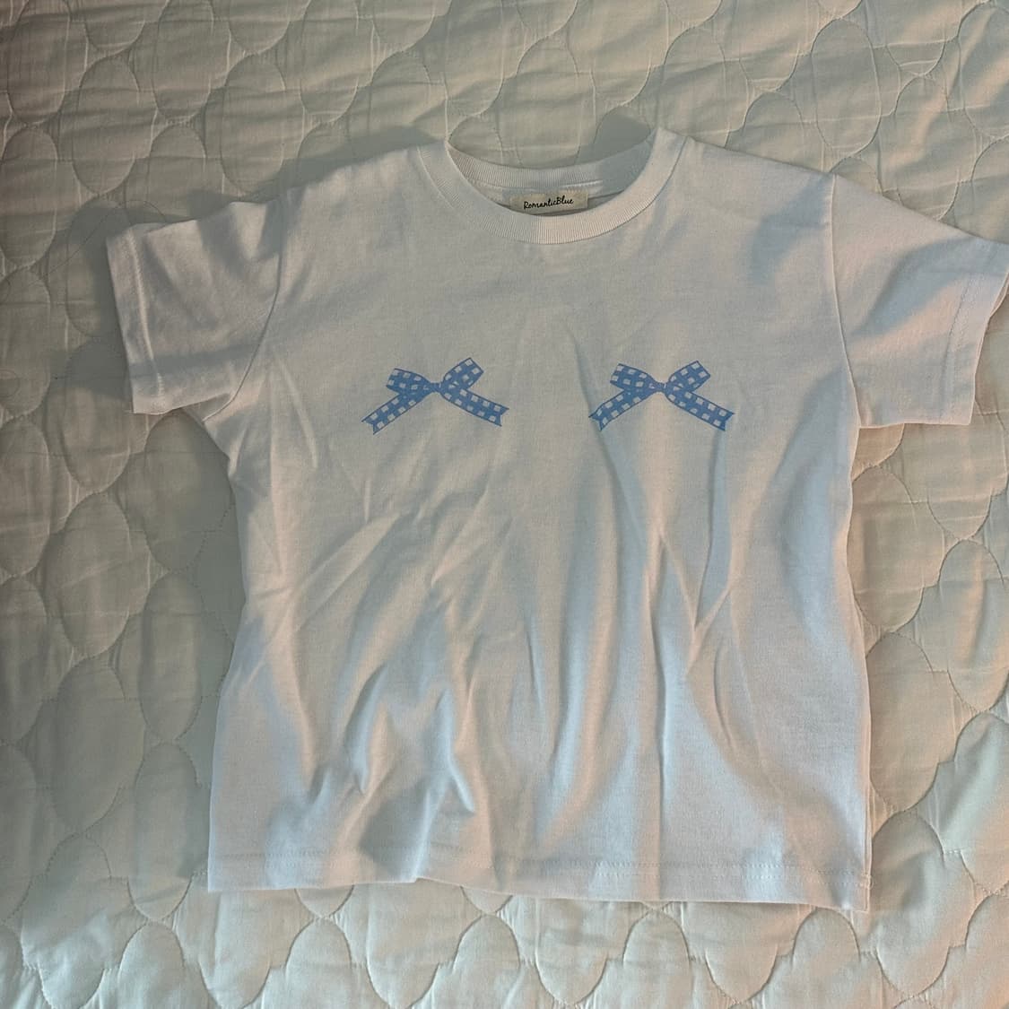 romantic blue ribbon tee 상품이미지3