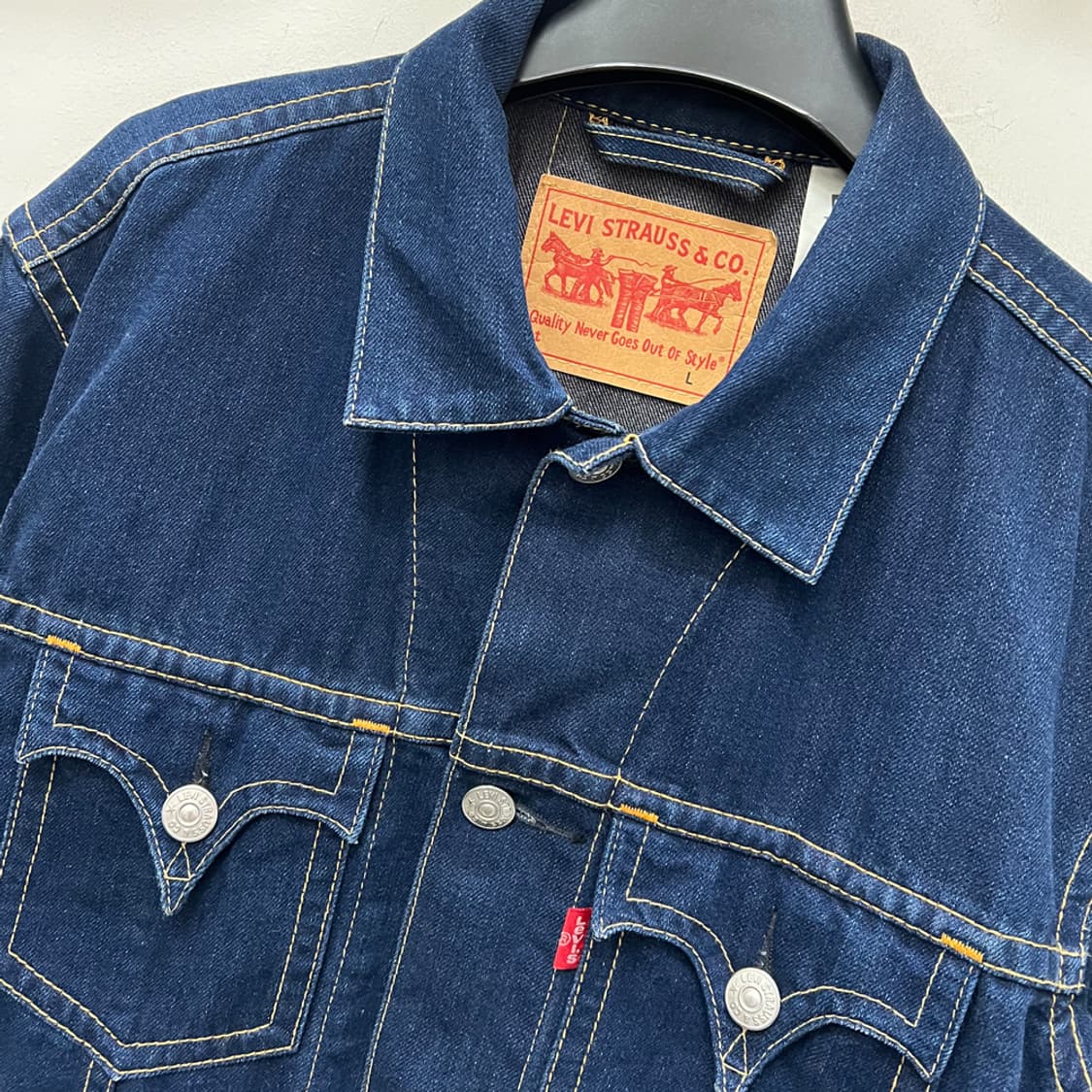 00s 리바이스 타입원 트러커 데님 청자켓 L 상품이미지3