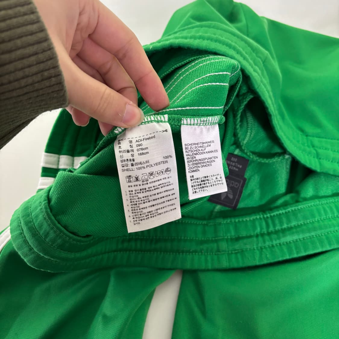 95 아디다스 그린 슬림핏 파이어버드 트랙팬츠 상품이미지5