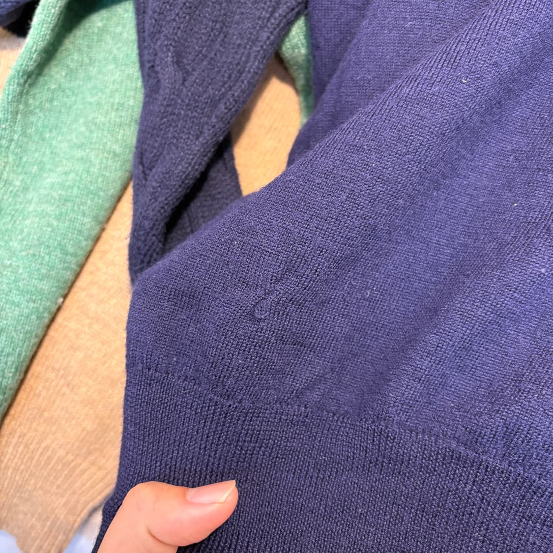 폴로 국내 정품 네이비 메리노울 니트 상품이미지8