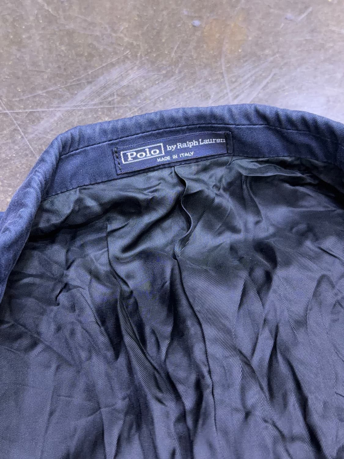 폴로 랄프로렌 캐쥬얼 피크드 라펠 네이비 블레이저 자켓 42 상품이미지9