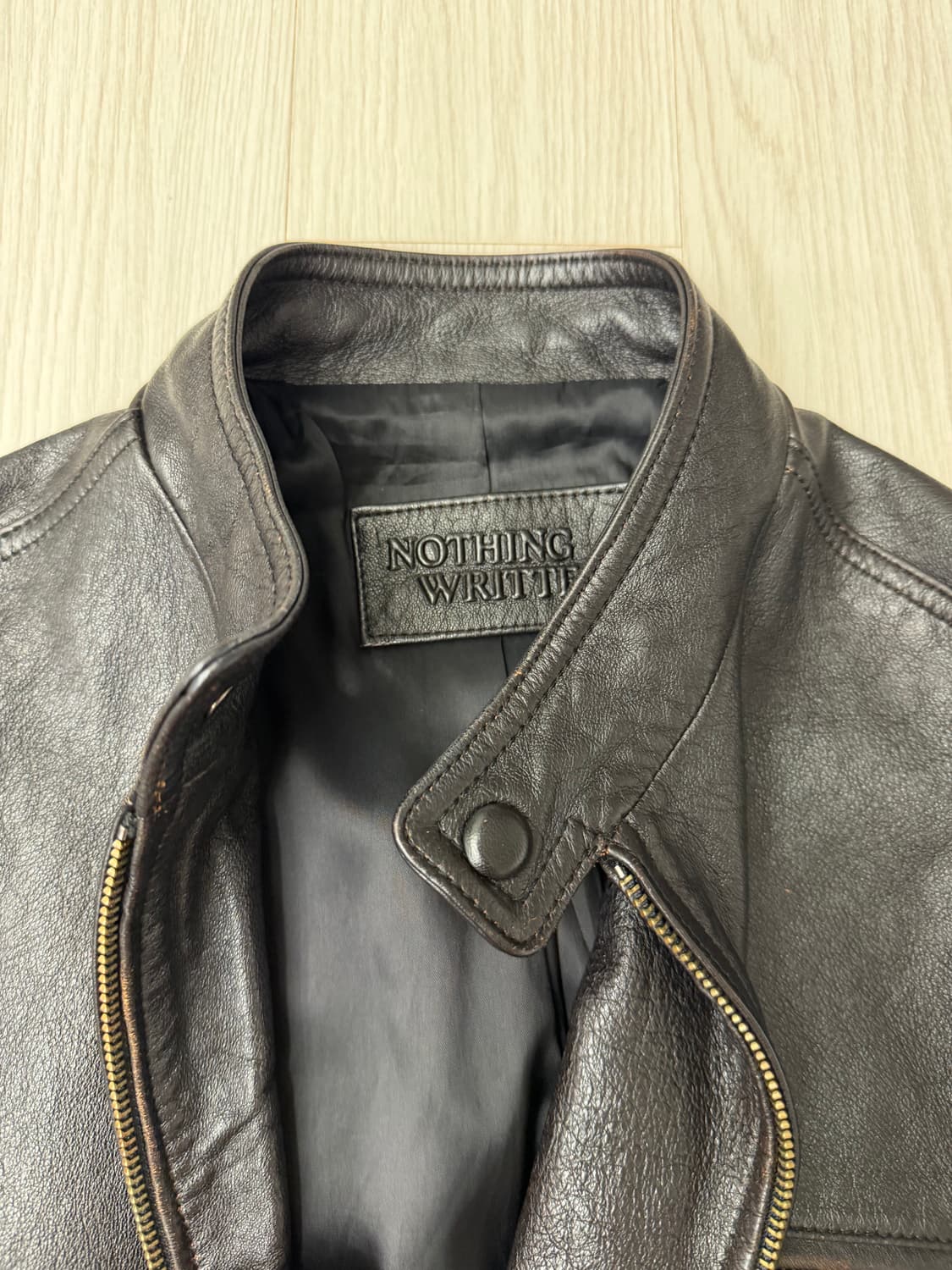 낫띵리튼 레더 싱글라이더 자켓 S 상품이미지2