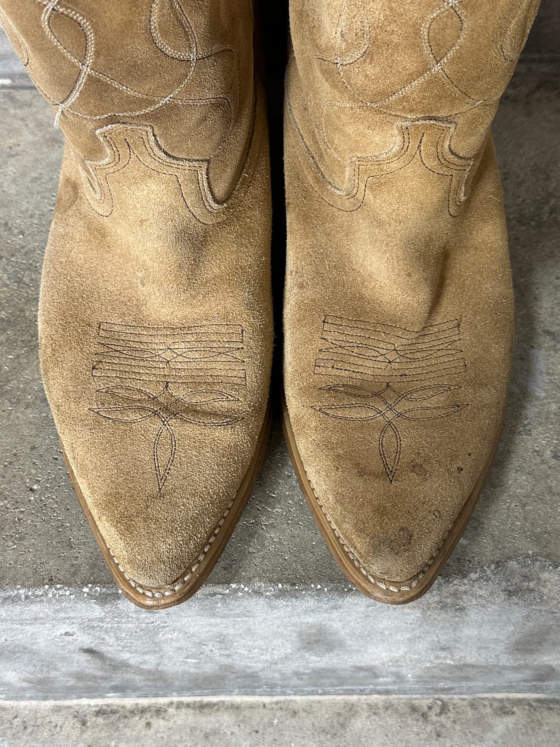 90's USA 아크메 러프아웃 스웨이드 웨스턴 부츠 카우보이 부츠 상품이미지8