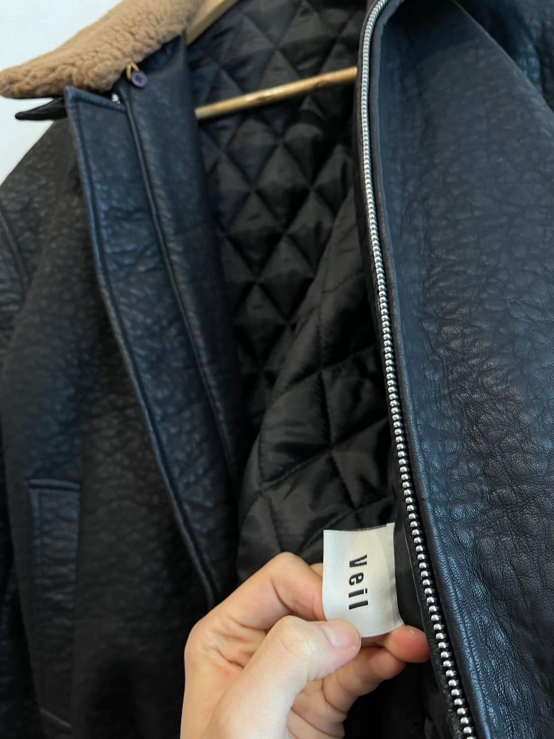 Veil 레더 봄버자켓 상품이미지8