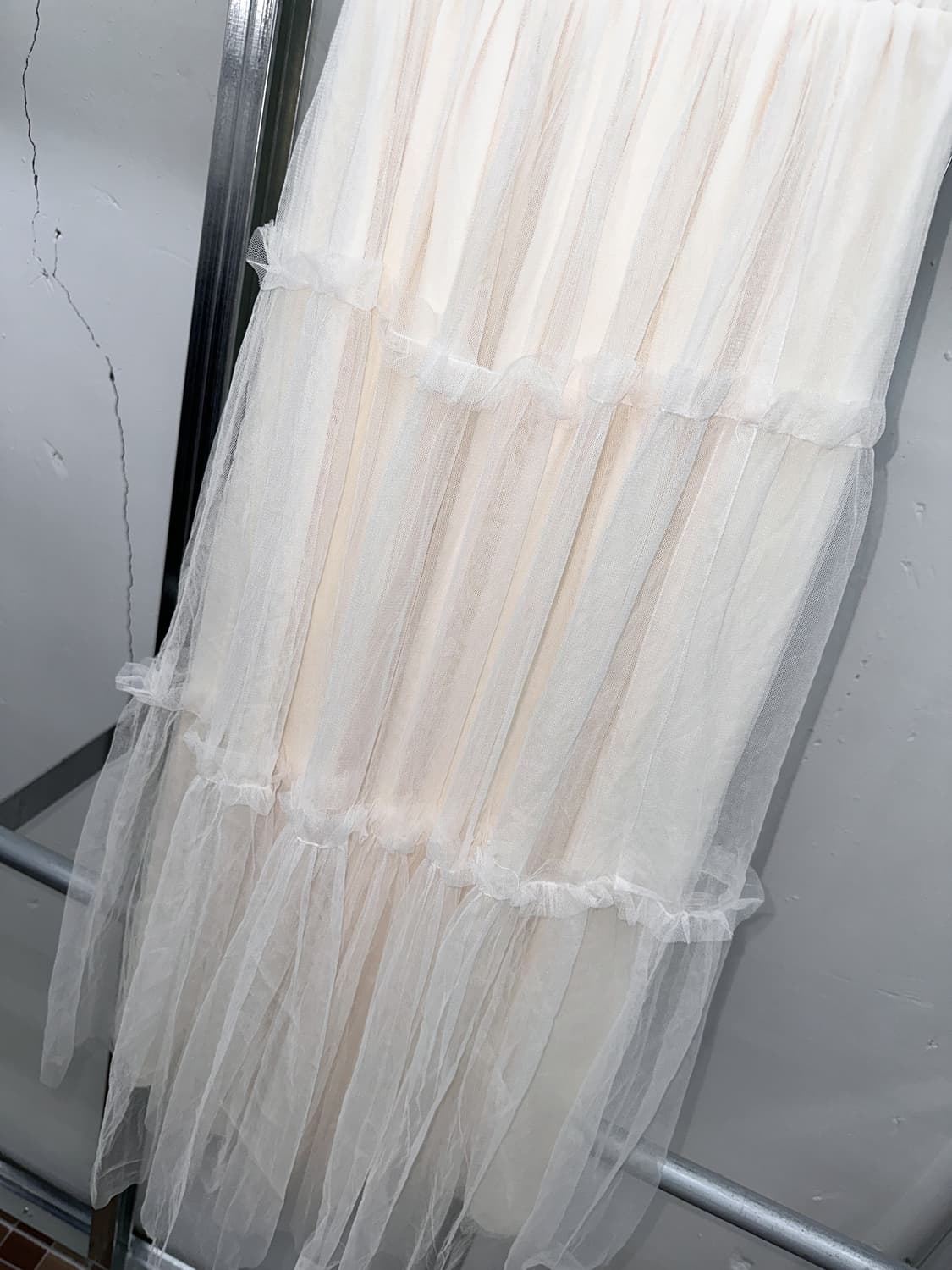 cream sha long skirt 상품이미지4
