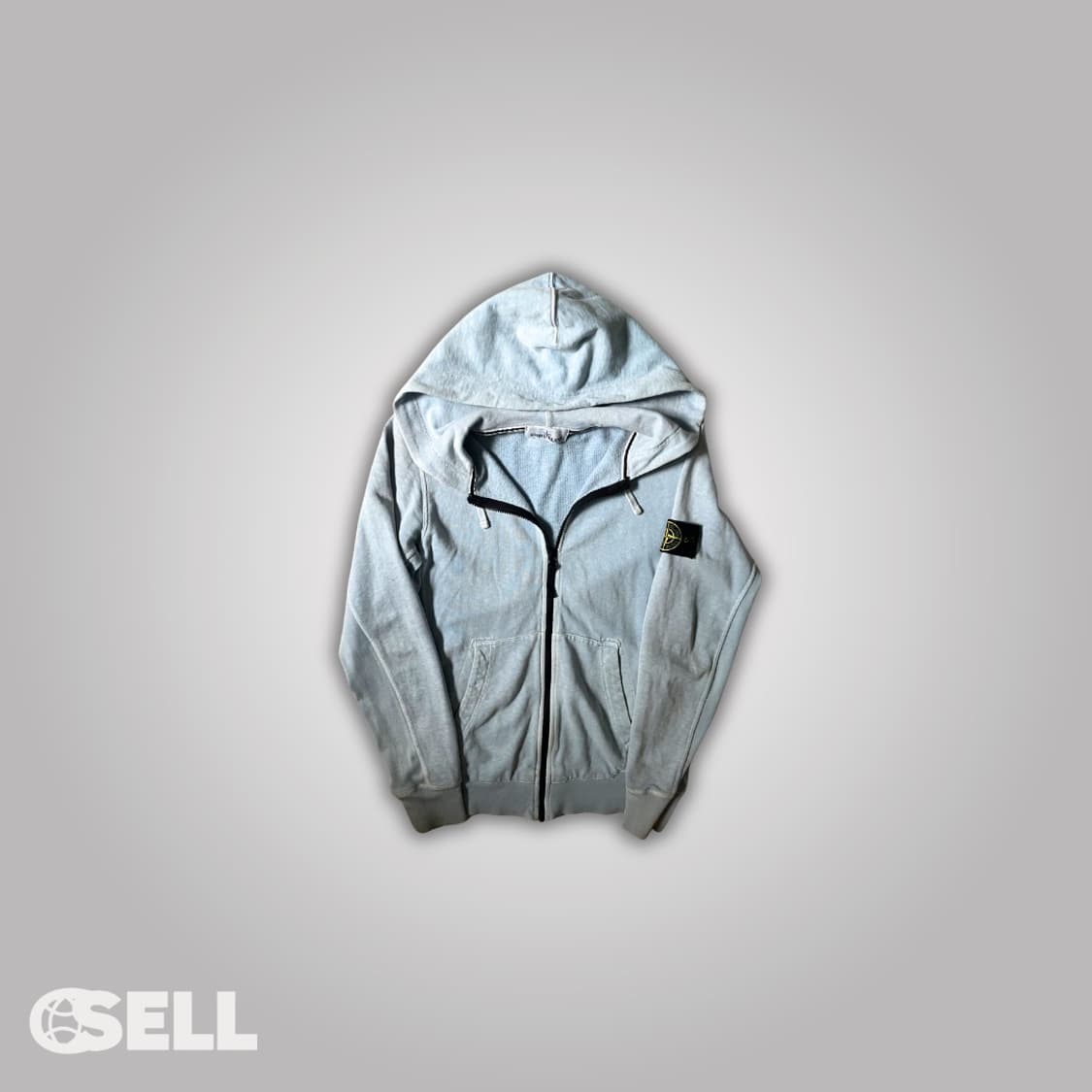 스톤아일랜드 스카이블루 후드집업 상품이미지1