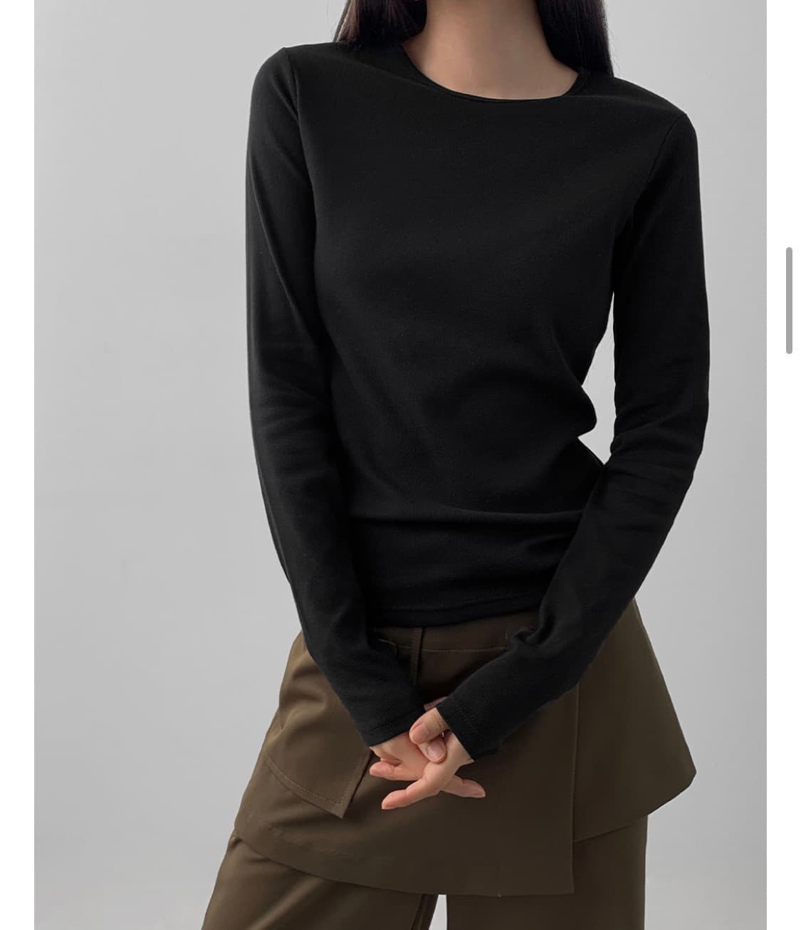 매니크 골지 티셔츠 상품이미지3