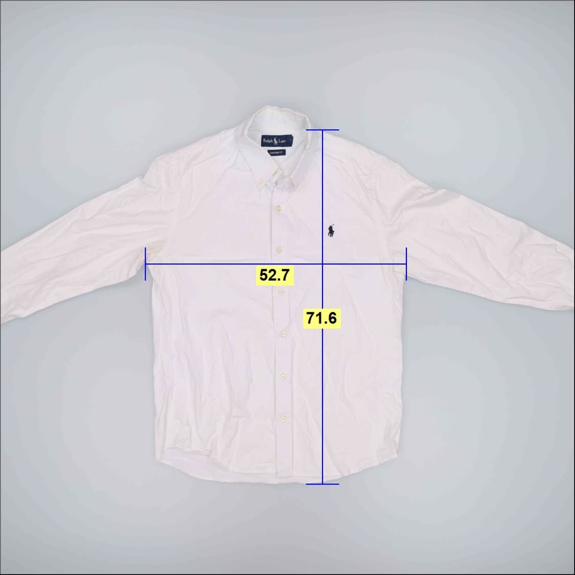 XL 폴로 화이트 긴팔 셔츠 0521H 상품이미지10
