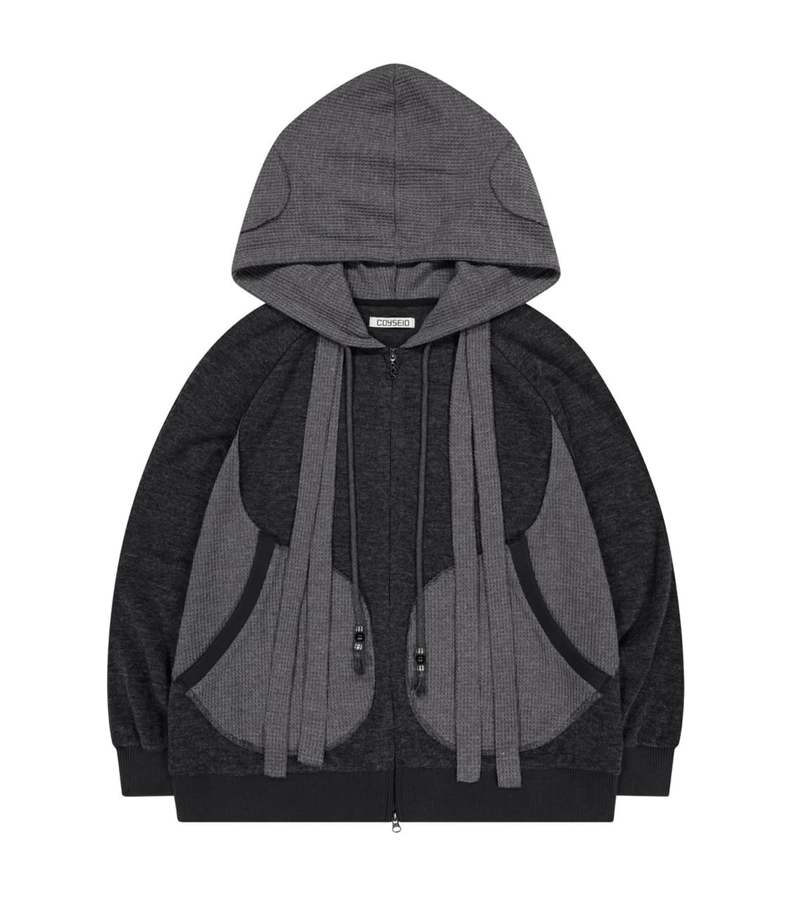 코이세이오 이어머프 후드 집업 상품이미지1