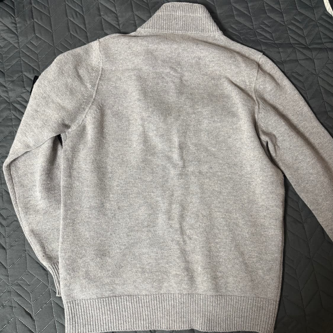 [L] 스톤아일랜드 하프 집업 니트 멜란지그레이 상품이미지2