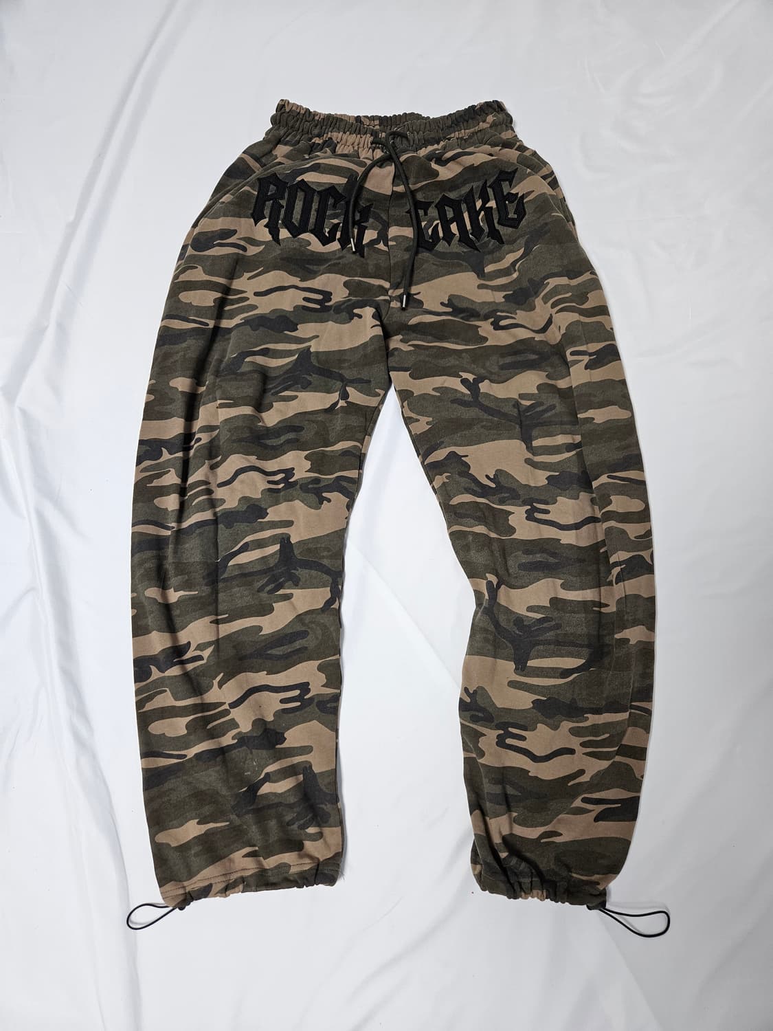 락케이크 카모 와이드 스트링 팬츠 바지 올드스쿨 y2k M 상품이미지1