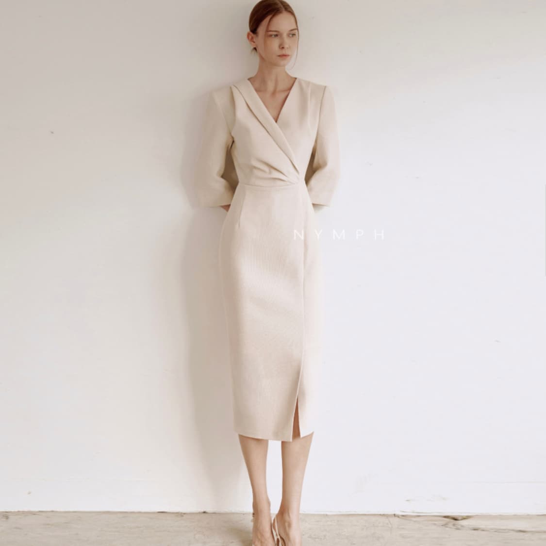 님프(NYMPH) 스카프 원피스 55 새상품 상품이미지6