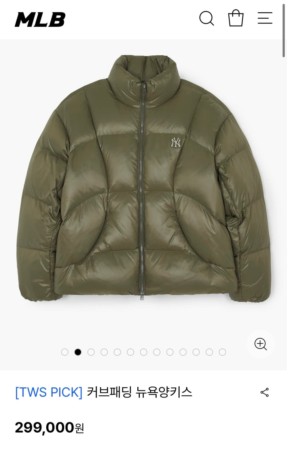 MLB 뉴욕 양키스 커브 패딩 상품이미지1