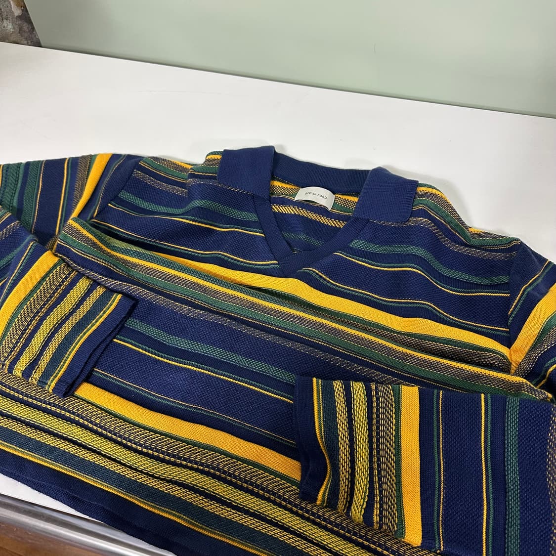 BED JW FORD 베드포드 멀티컬러 단가라 Rigger니트 상품이미지2