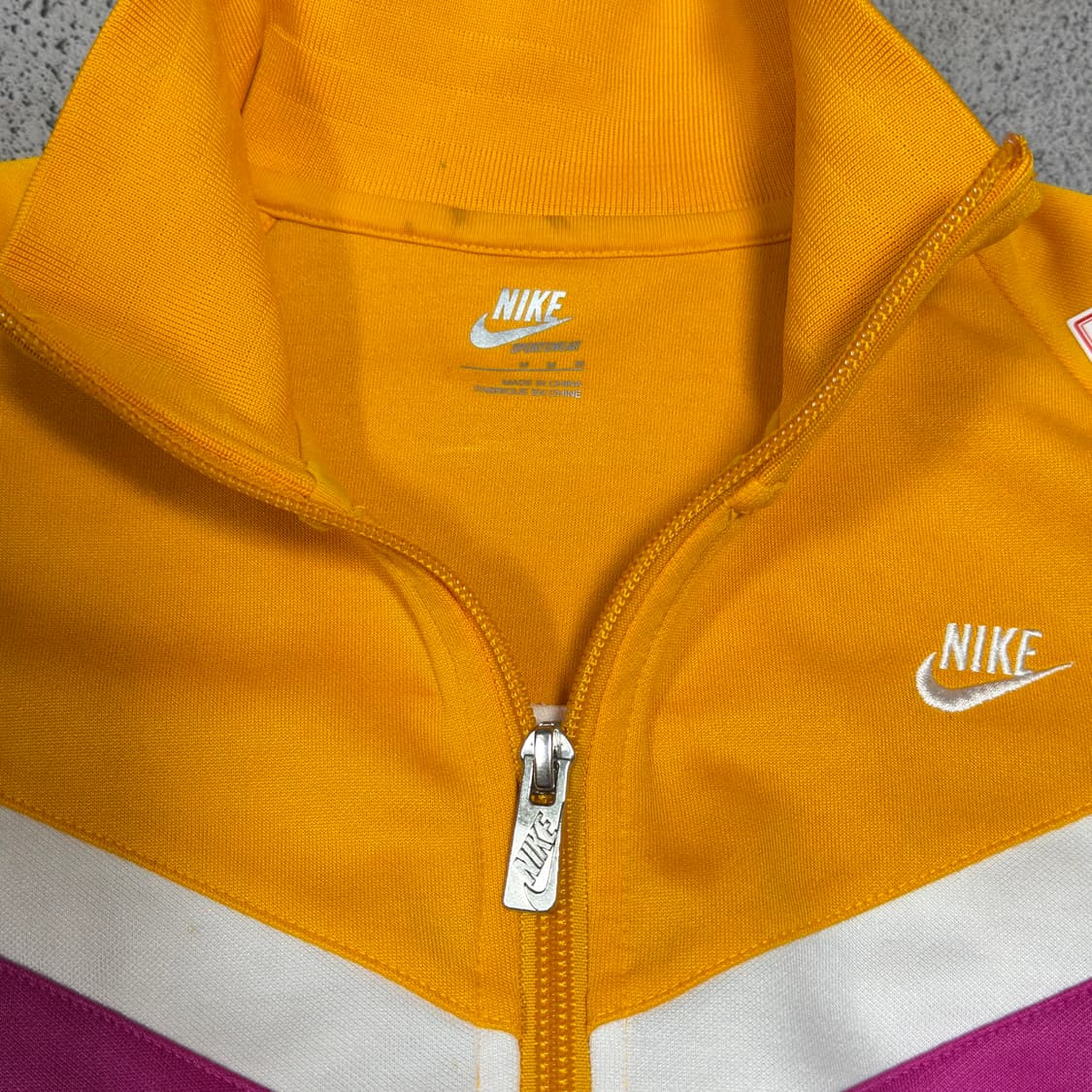 (바배) 나이키 핑크 옐로우 트랙탑 져지 상품이미지3