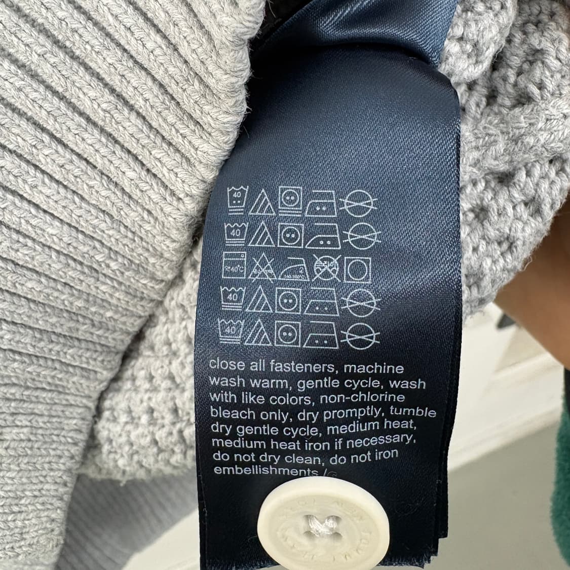 타미힐피거 그레이 니트 가디건 남m 상품이미지6