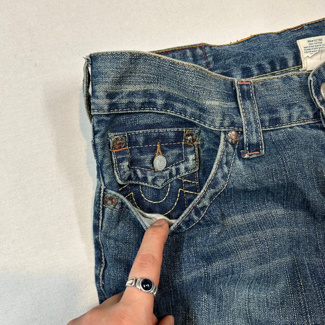 35inch) 트루릴리전 USA 조이 부츠컷 데님 청바지 상품이미지8