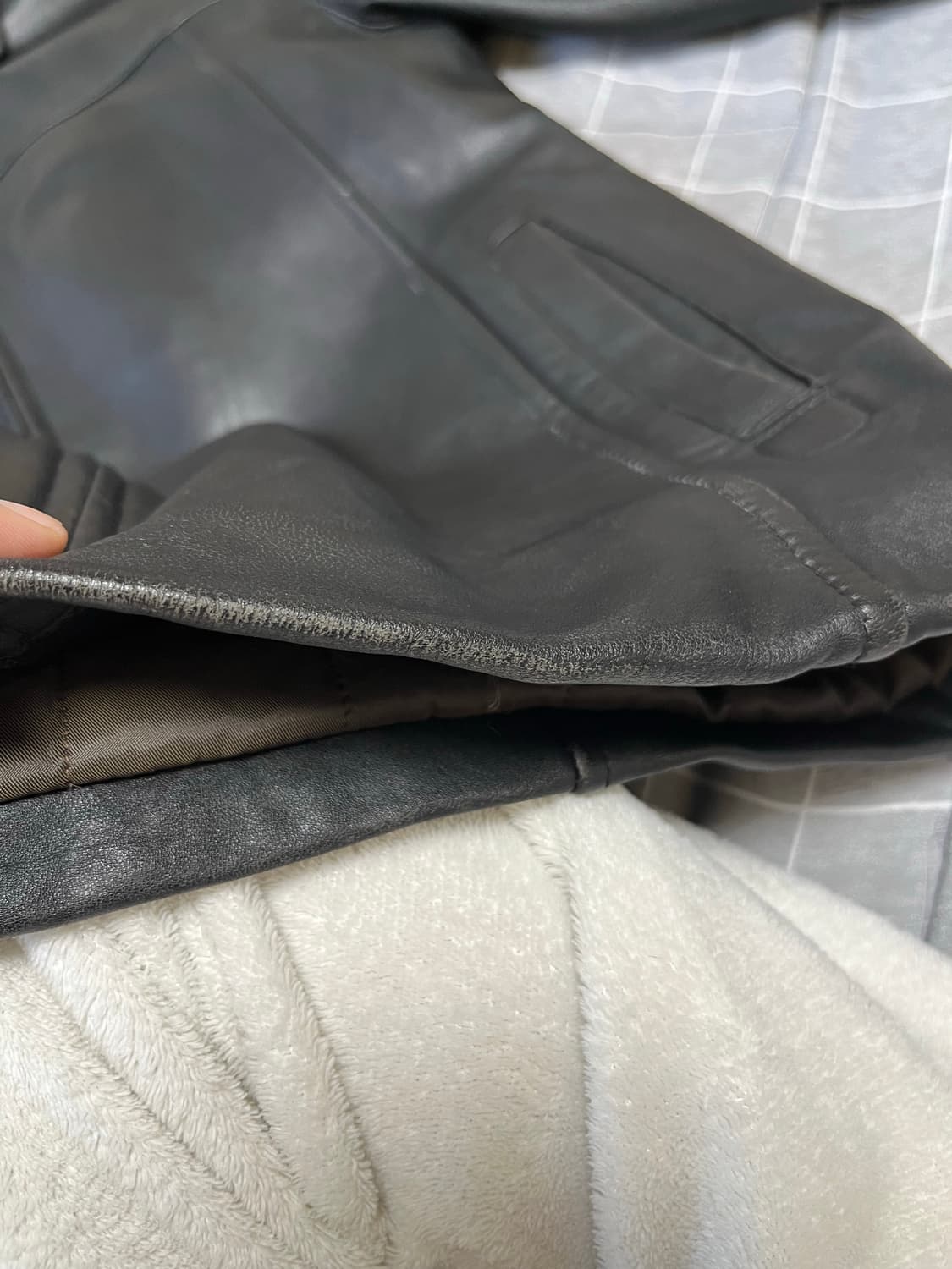 리얼레더 양가죽 자켓 (100) 상품이미지8