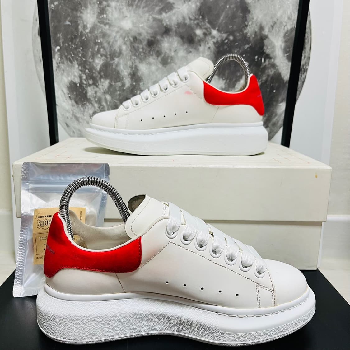 정품 35) 알렉산더 맥퀸 핑크탭 오버솔 스니커즈 225~230 상품이미지2