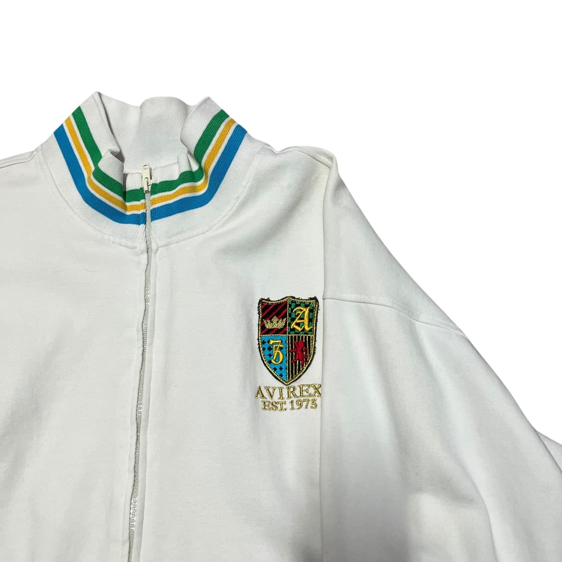 아비렉스 화이트 사자 자수 집업 져지 상품이미지3