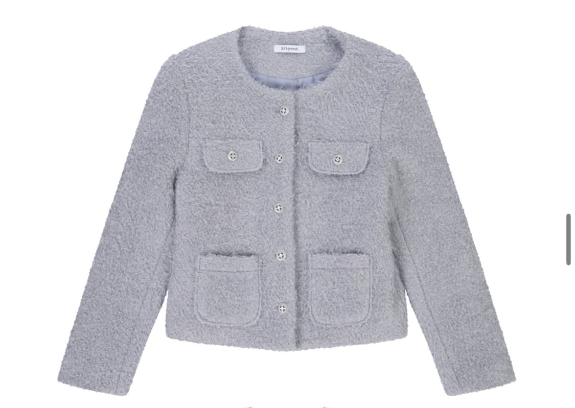 새상품)바이바이섭 부클 울 셋업 상품이미지2