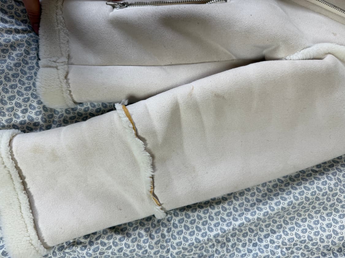 흰색 무스탕 S 상품이미지4