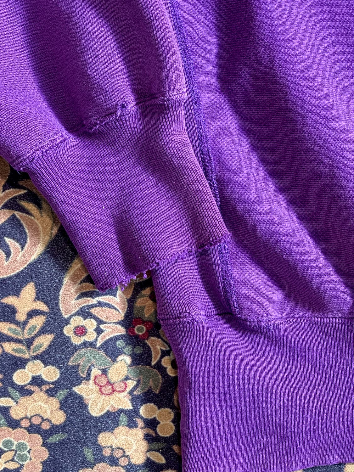 90s 챔피온 리버스위브 퍼플 솔리드 스웻셔츠 상품이미지4