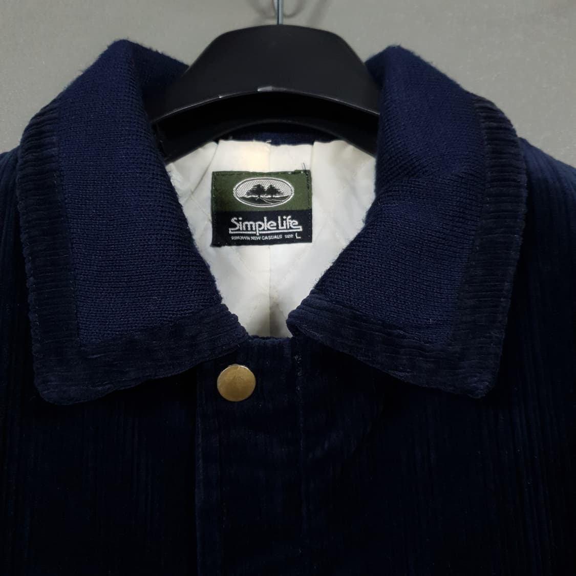 L) 심플라이프 재팬 코듀로이 워크 초어 코트 자켓 네이비 엘엘빈 훌리선 상품이미지4