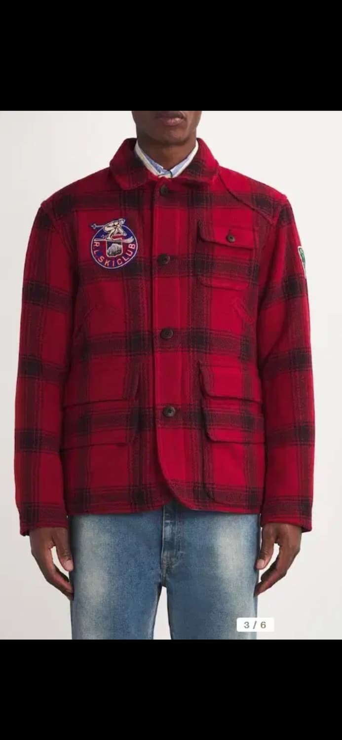 랄프로렌 폴로 버팔로 스키 패치 울 유틸리티 자켓 XL 상품이미지1