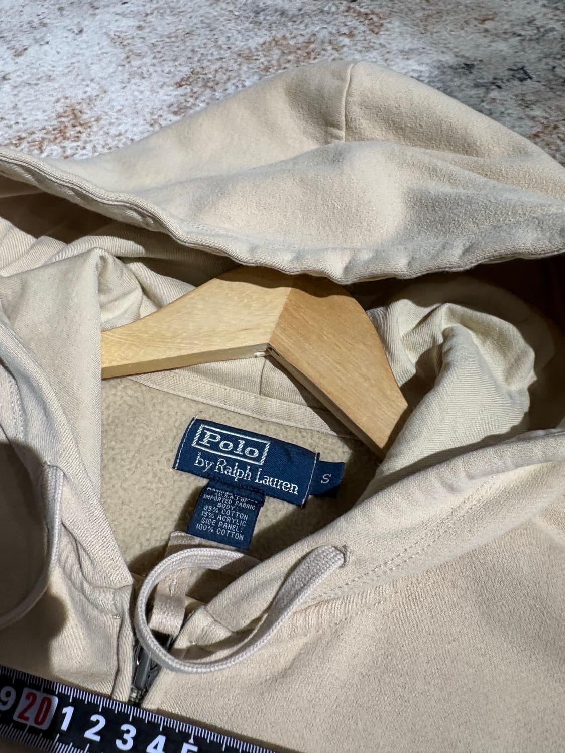 폴로 빈티지 프린팅 커스텀 후드집업 상품이미지4