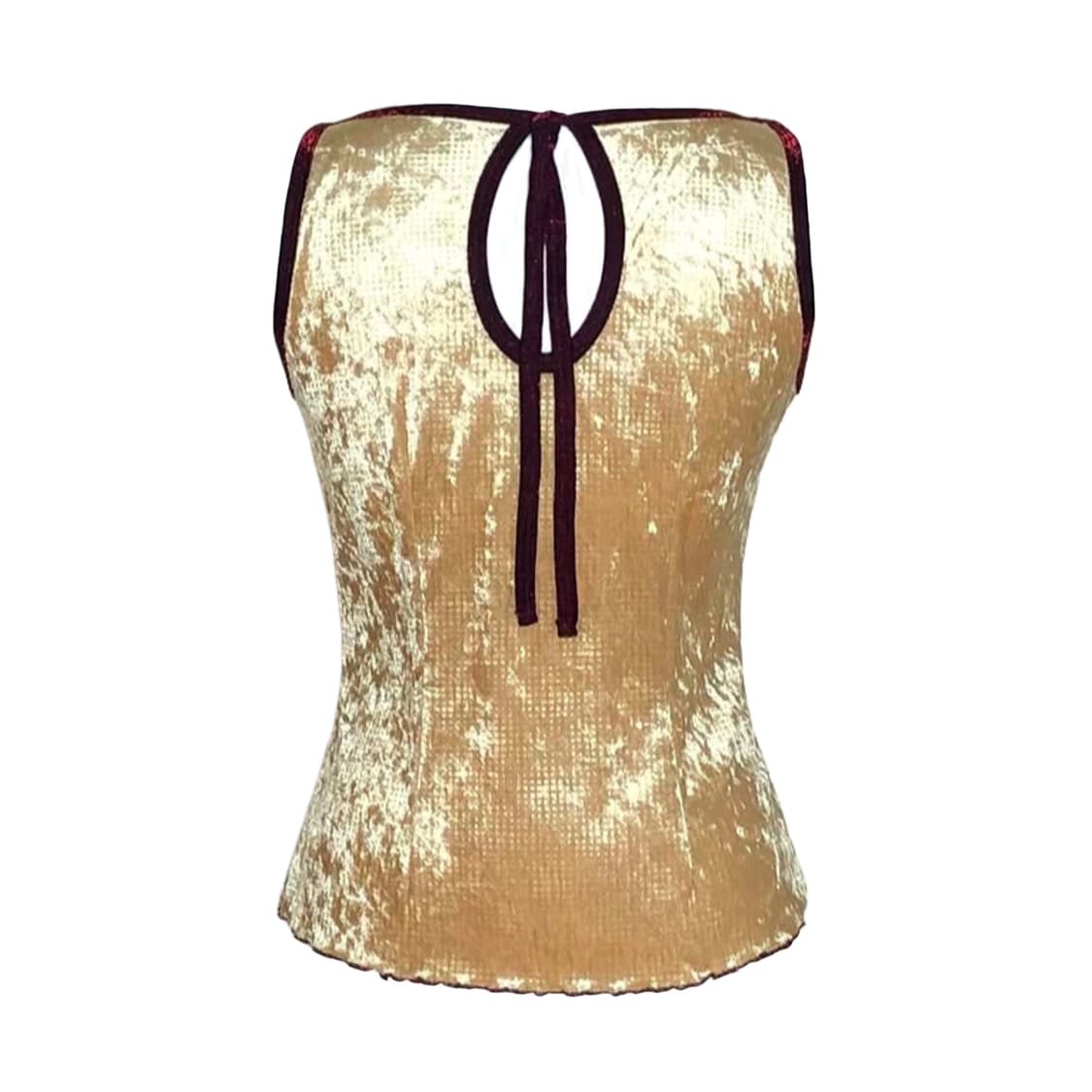 Shimmer Keyhole Back sleeveless 상품이미지2